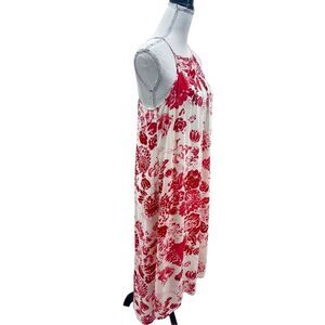 Wayf  sleeveless floral print dress rayon